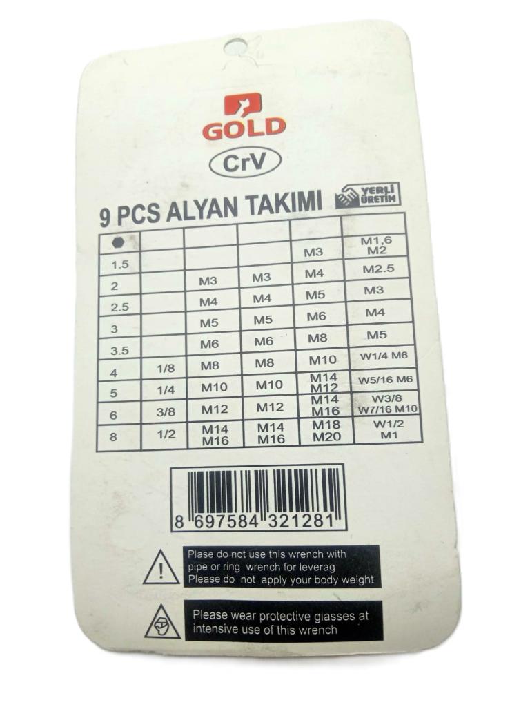 Gold 9 Parça Crv Alyan Takımı Gold 9 Parça Crv Alyan Takımı