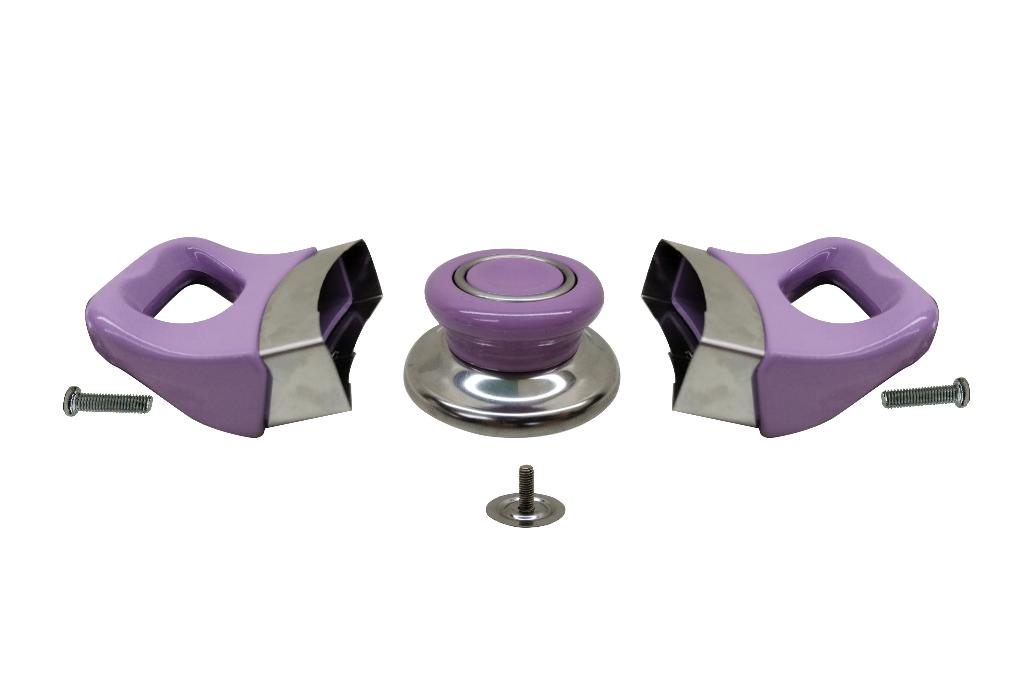 Lila Tencere Tava Yan Kulpları ve Kapak Kulpu Seti (2 Set) Lila Tencere Tava Yan Kulpları ve Kapak Kulpu Seti (2 Set)